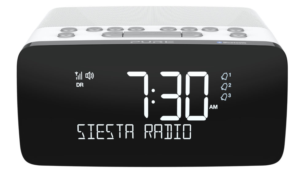 Radiobudzik PURE Siesta Charge Bialy - Wyświetlacz
