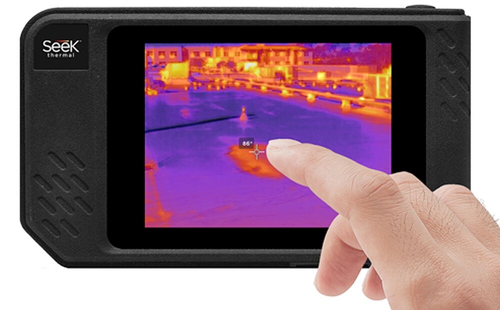 Kamera termowizyjna SEEK THERMAL Shot ekran pomiar dokładność bateria obudowa