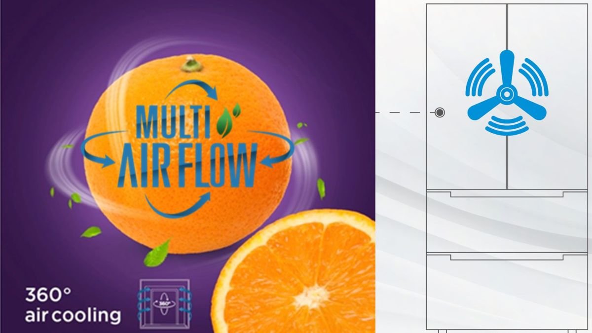 Lodówka MIDEA HQ-610RWEN - Multi-Air Flow