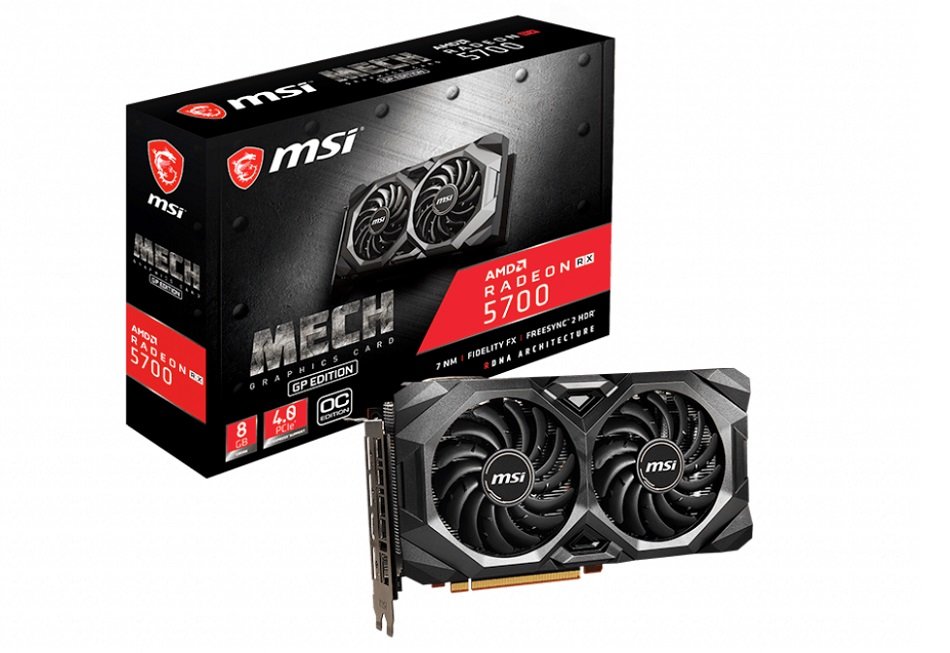 Karta graficzna MSI Radeon RX 5700 Mech GP OC 8GB architektura RDNA optymalna wydajność szybka reakcja