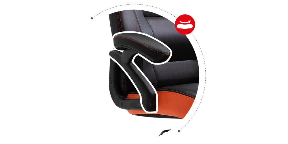 FOTEL HUZARO FORCE 4.2 antypoślizgowe podłokietniki