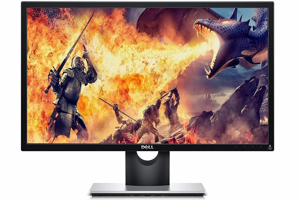 Monitor DELL SE2417HGX - Wygląd ogólny zakrzywiony ekran zaawansowane technologie wysoka jakość