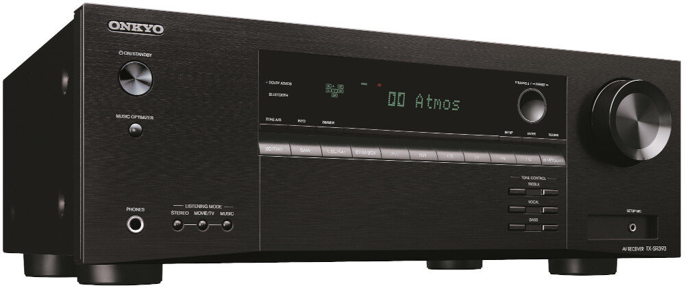 Kino domowe ONKYO TX-SR393B + TAGA TAV-506 - dźwięk