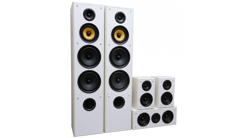 Kino domowe ONKYO TX-SR393B + TAGA TAV-606  - kolumny