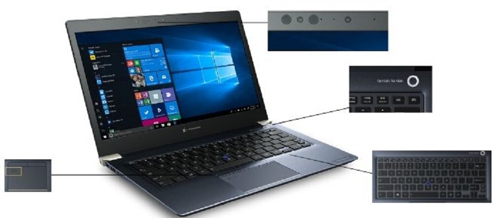 Laptop TOSHIBA DYNABOOK Portege X30-F-159 - interfejsy  