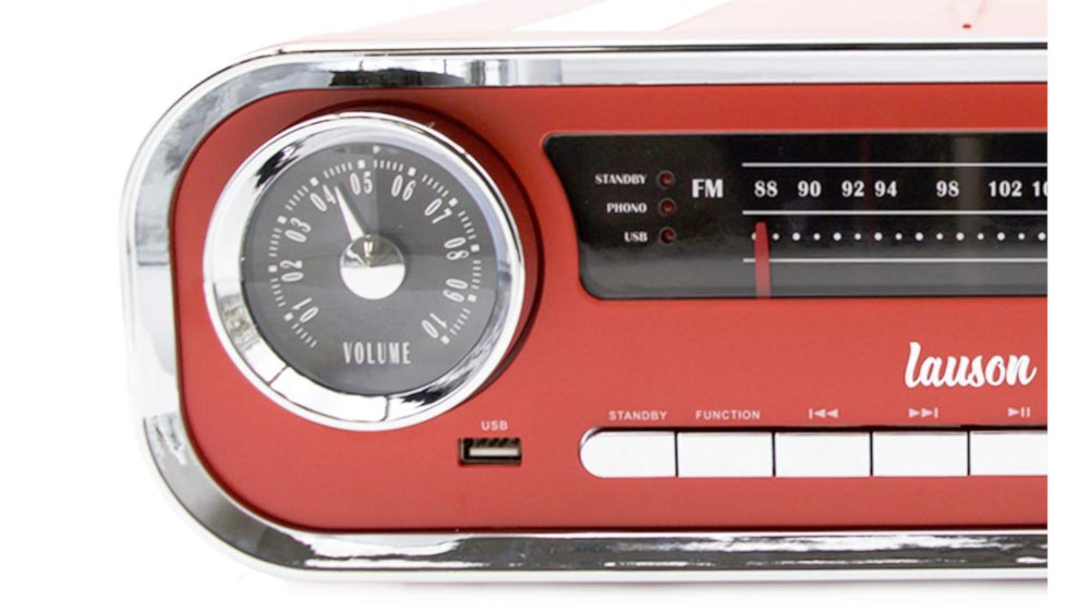 Gramofon LAUSON 01TT17 Retro Czerwony - Bluetooth