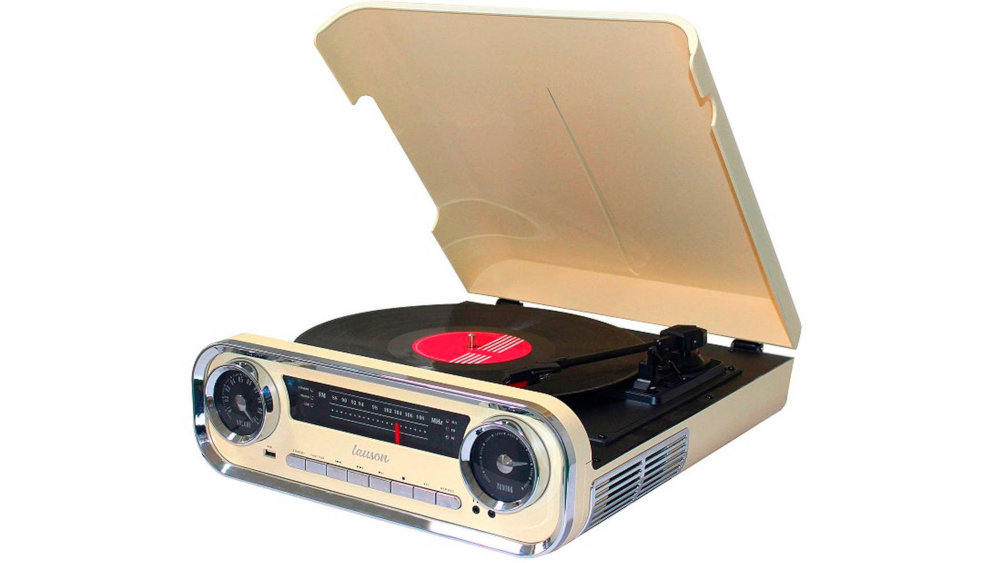 Gramofon LAUSON 01TT15 Retro Kremowy - Ogólny
