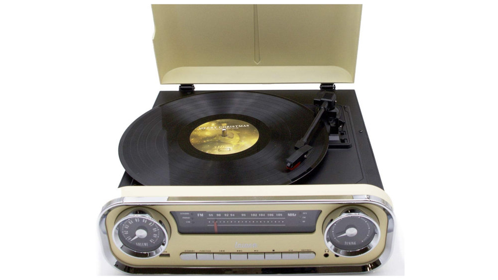 Gramofon LAUSON 01TT15 Retro Kremowy - Muzyka