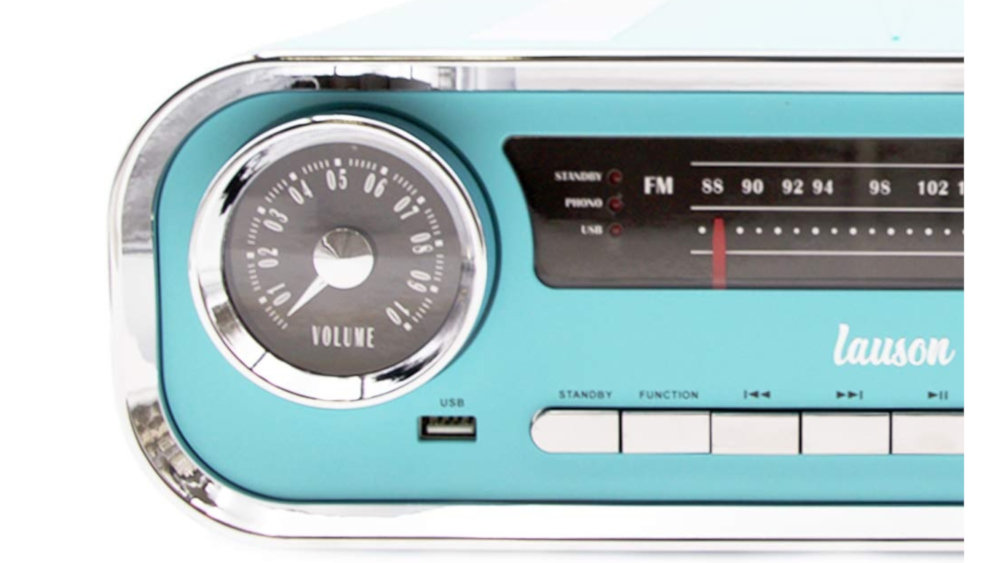 Gramofon LAUSON 01TT18 Retro Niebieski - Bluetooth