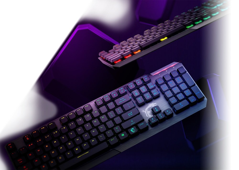 Klawiatura MSI Vigor GK50 podświetlenie RGB oprogramowanie MSI Dragon Center