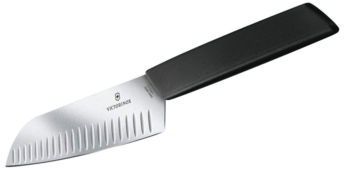 Nóż VICTORINOX Swiss Modern 6.9053.17KB rękojeść wykonanie trwała lekka materiał sytentyczny łatwa pielęgnacja ergonomiczny kształt krojenie