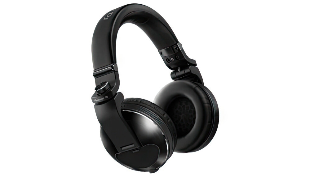 Słuchawki nauszne PIONEER HDJ-X10 50 mm przetworniki HD, wysokiej rozdzielczości dźwięk od 5 Hz do 40 kHz, słuchawki nauszne po skosie na białym tle