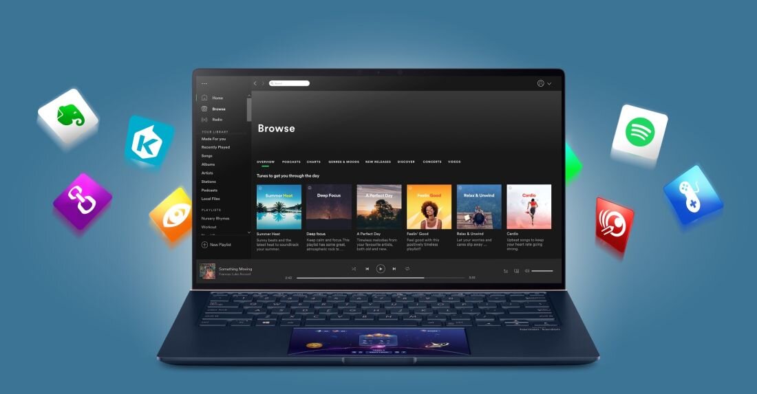 Laptop ASUS ZenBook 14 UX434 - ScreenPad 2.0    