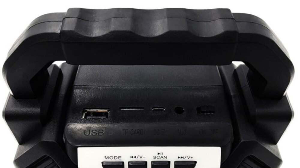 Głośnik mobilny MEDIA-TECH MT3164 - złącza