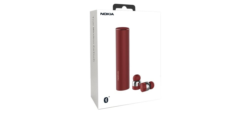 Słuchawki dokanałowe NOKIA BH-705 Czerwony opakowanie