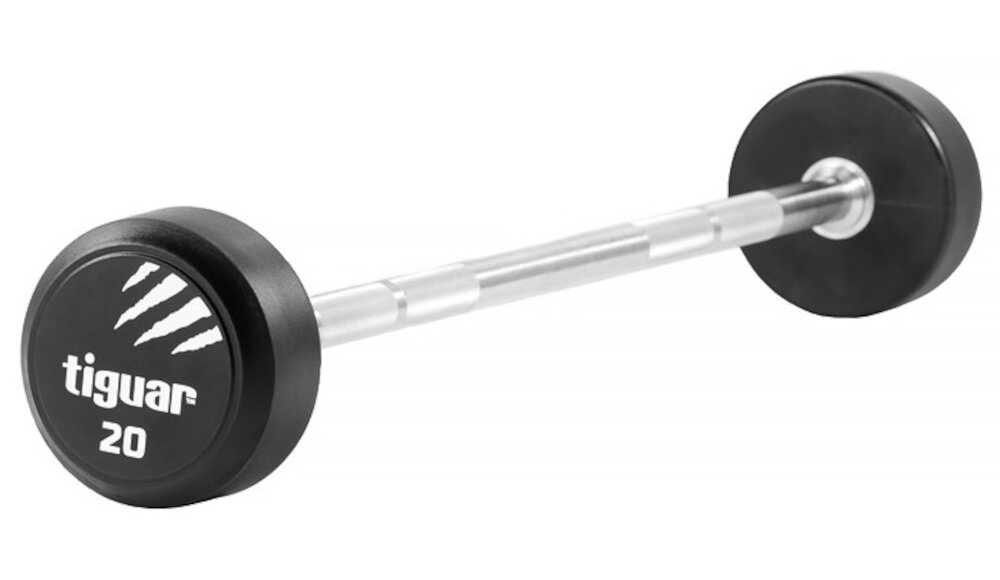 Sztanga TIGUAR Barbell (20 kg) dla początkujących dla profesjonalistów waga 20 kg długość 90 cm prosta konstrukcja