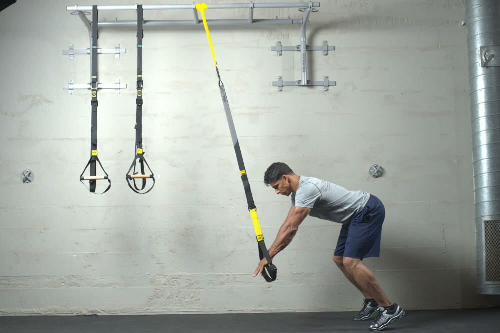 TRX trening ciało brzuch górne partie