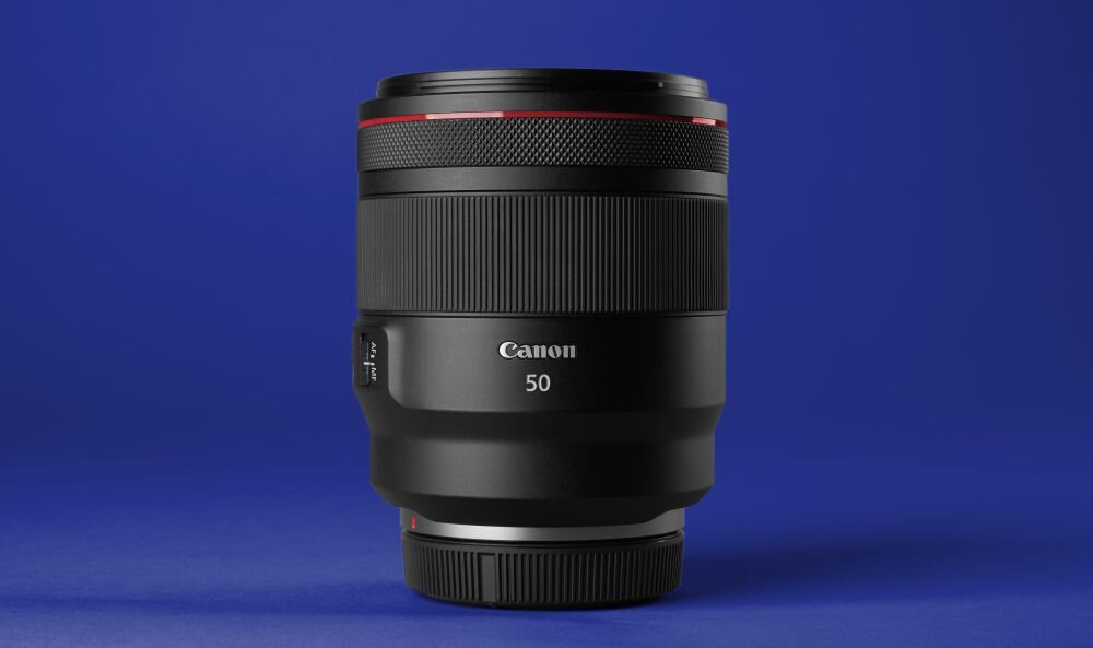 Obiektyw CANON RF 50 mm f-1.2L USM ogniskowa przysłona ostrość pierścienie optyka soczewki powłoki montaż bagnet światło jasność zoom filtry waga