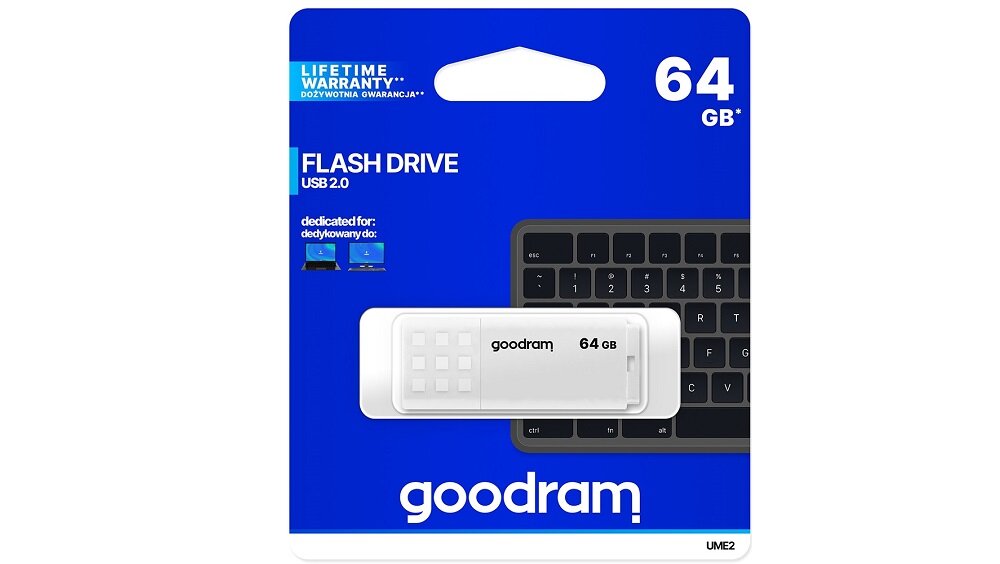 Pendrive GOODRAM UME2 Wygodne opakowanie