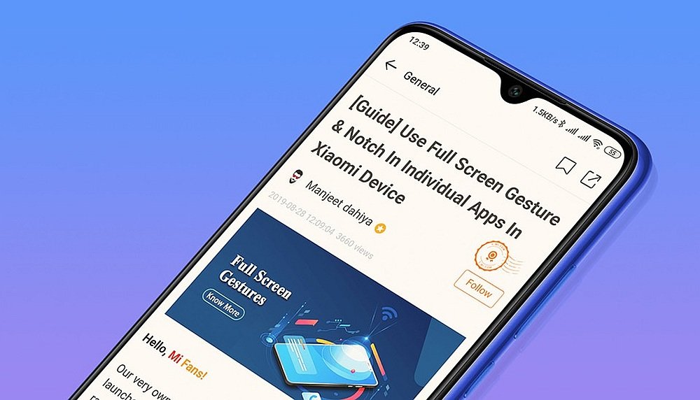 SMARTFON XIAOMI REDMI NOTE 8T ekran wyświetlacz przekątna rozdzielczość proporcje