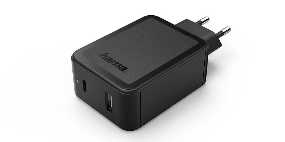 Ładowarka sieciowa HAMA Qualcomm Quick Charge-Power Delivery smartfon laptop moc ładowanie zasilanie