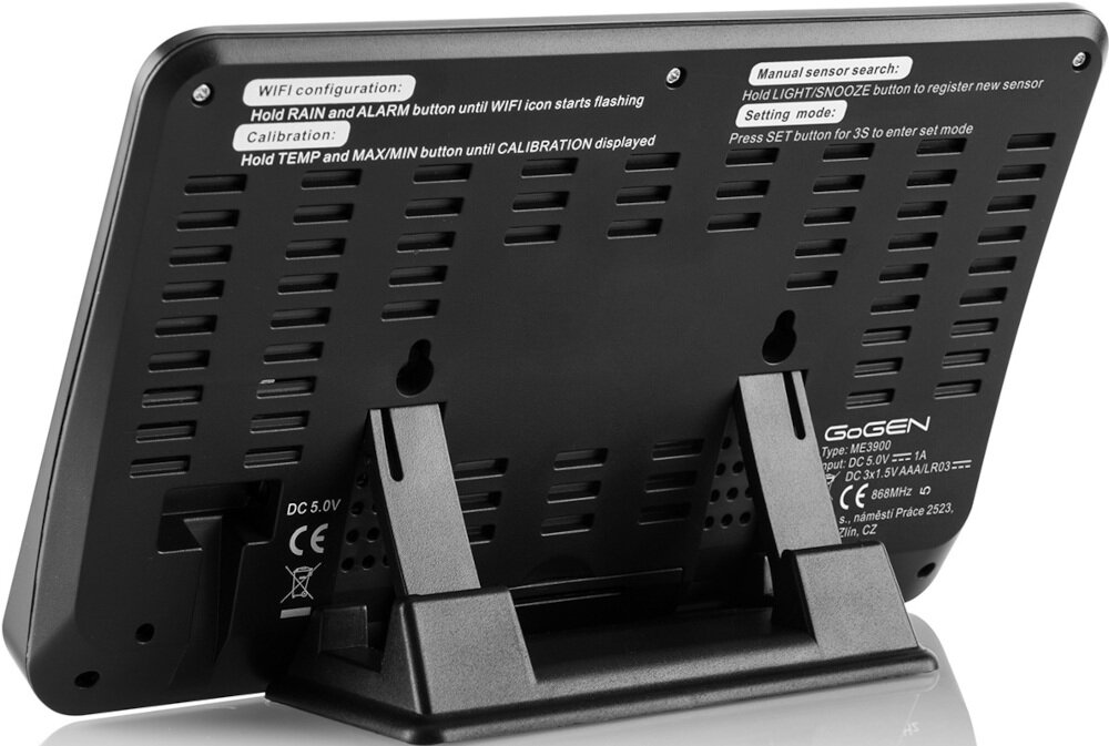 Stacja pogody GOGEN ME3900 - Czytelny wyświetlacz LCD