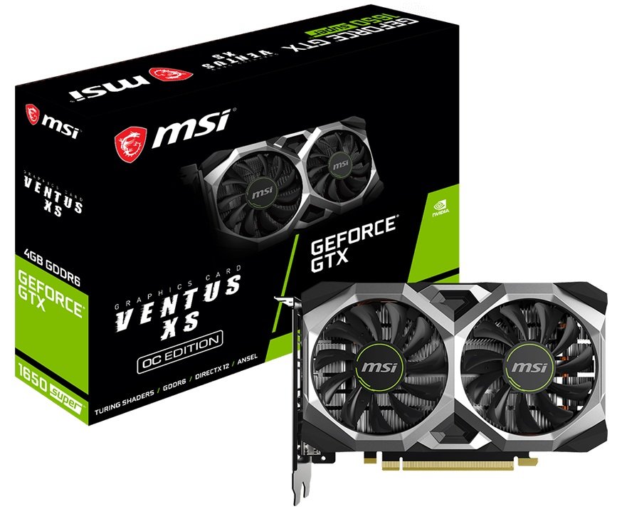Karta graficzna MSI GeForce GTX 1650 VENTUS XS OC 4GB - Karta graficzna 