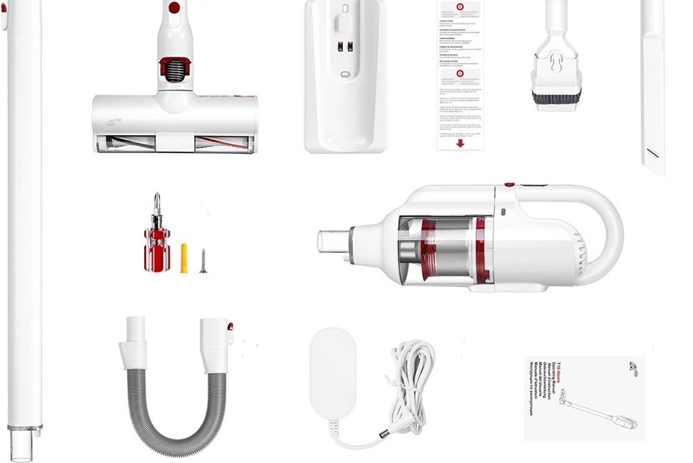 Odkurzacz PUPPYOO T10 Home szczotka LED akcesoria