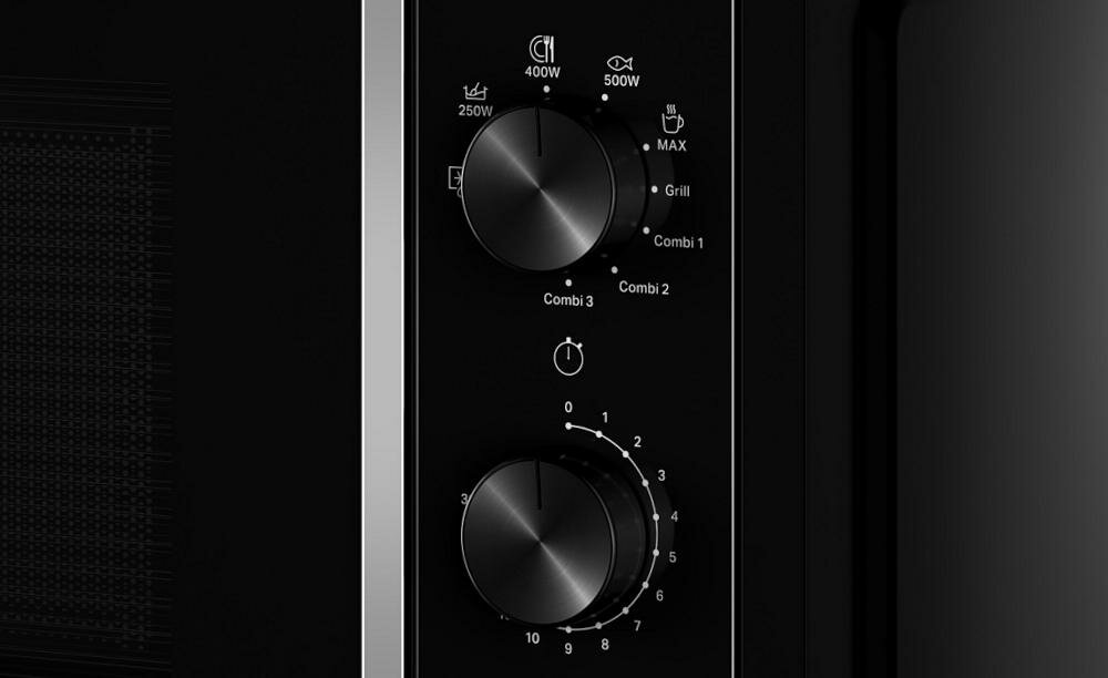 WHIRLPOOL-MWP-103-B kuchenka mikrofalowa funkcje pokrętła grzanie podgrzanie rozmarażanie czas