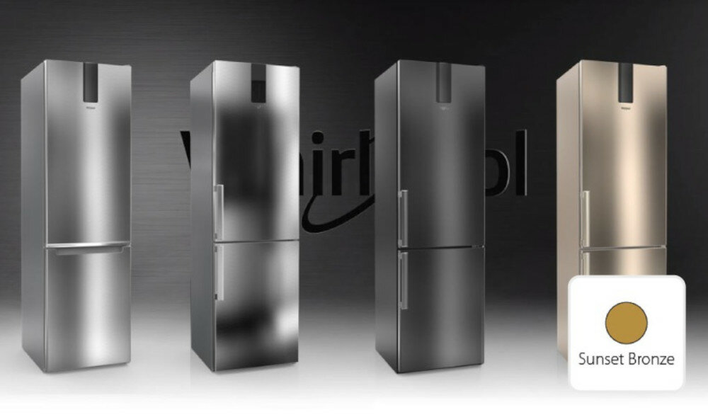 WHIRLPOOL-W9931DBH lodówka optic inox szczegóły charakter gama kolorystyczna dopasowanie