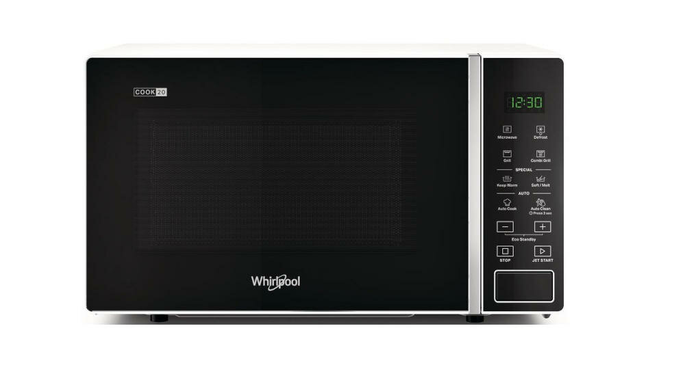 WHIRLPOOL-MWP-203-W kuchenka mikrofalowa zestaw urządzenie ruszt kabel instrukcja karta gwarancyjna