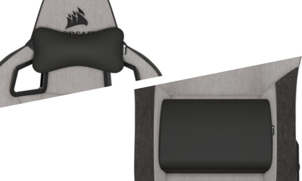 Fotel CORSAIR T3 Rush Grafitowy poduszki