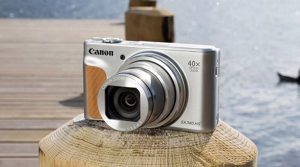 Aparat CANON PowerShot SX740 HS  zoom rozdzielczość bateria stabilizacja zoom af przysłona obiektyw makro ogniskowa 