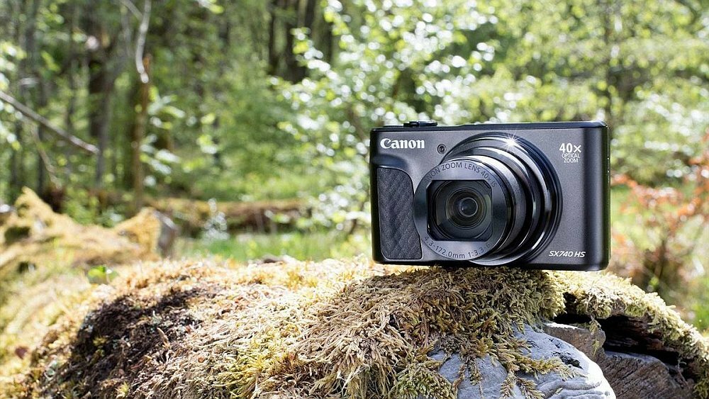 Aparat CANON PowerShot SX740 HS  zoom rozdzielczość bateria stabilizacja zoom af przysłona obiektyw makro ogniskowa 