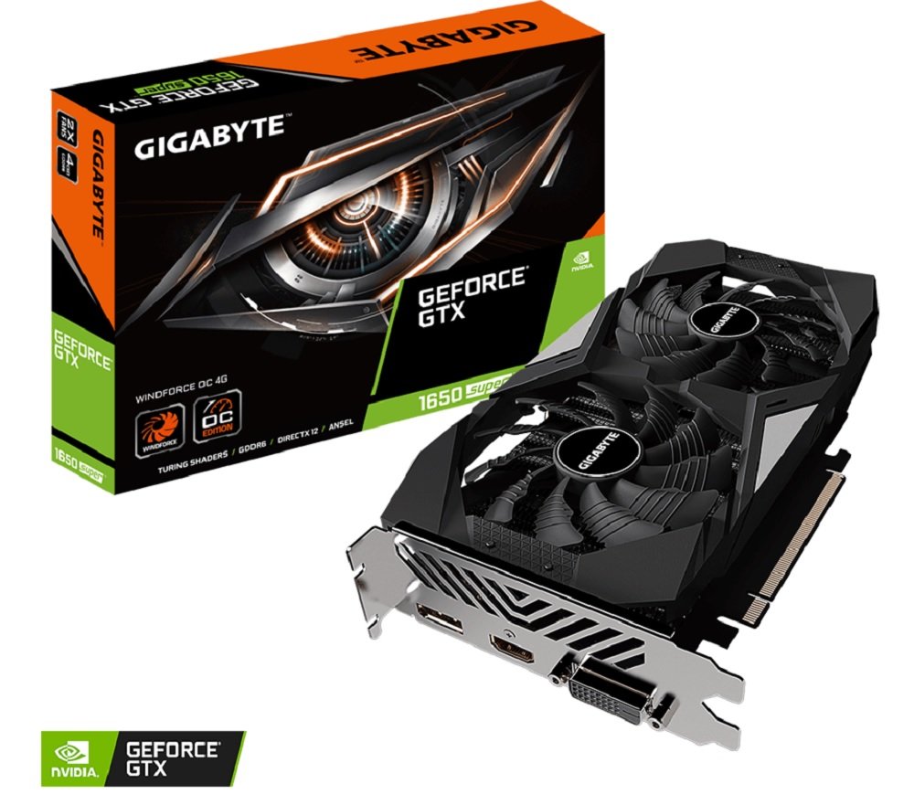 Karta-graficzna Gigabyte Geforce GTX 1650 Super Windforce OC 4G Turing Shaders wydajność adaptacyjna technologia cieniowania