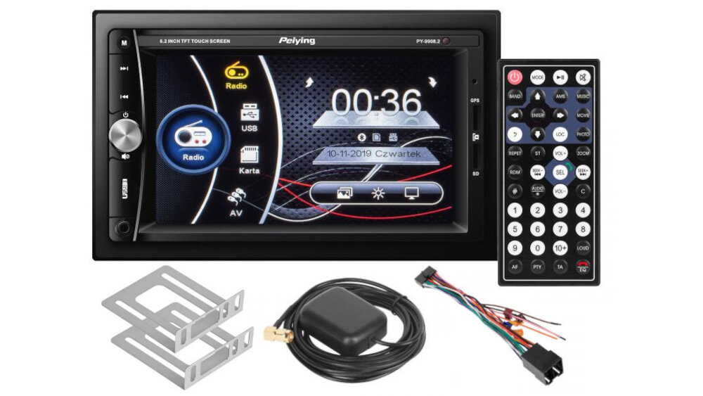 Radio samochodowe PEIYING PY9908.2 - ogólny