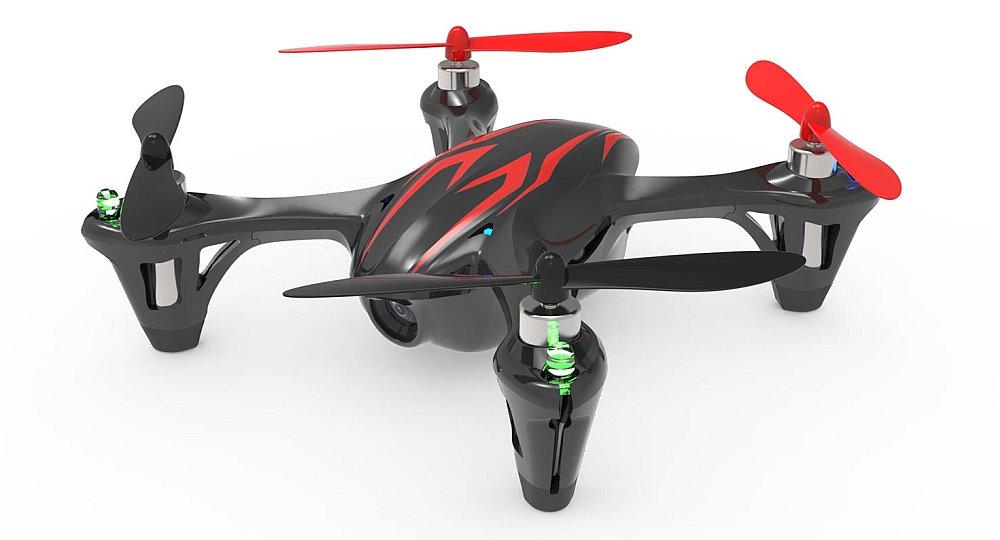 DRON HUBSAN H107C 720P BLACK & RED konstrukcja odporność