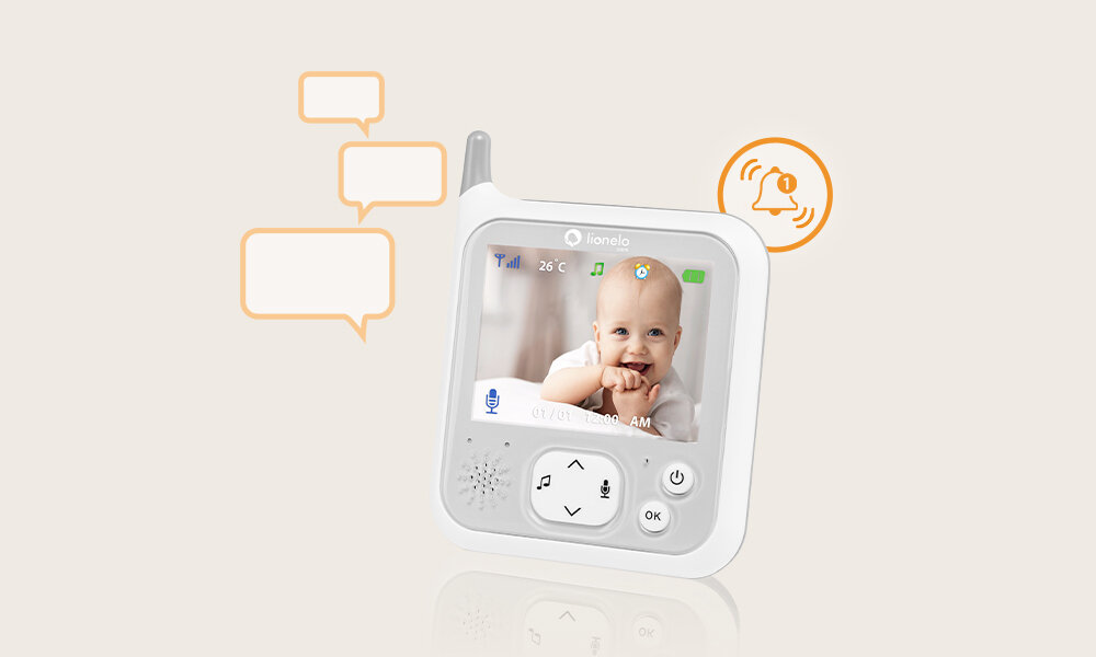 Niania elektroniczna LIONELO Babyline 7.1 Inteligentny system powiadomień system powiadomień alarm