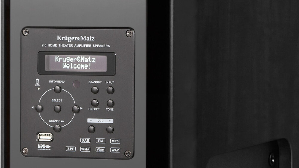 Kolumny głośnikowe KRUGER&MATZ Passion 2.0  - funkcjonalność
