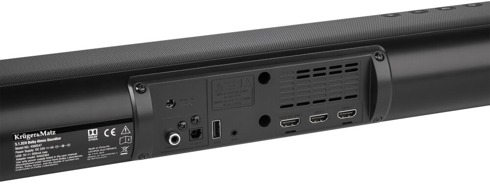 Soundbar KRUGER&MATZ Odyssey Czarny złącza
