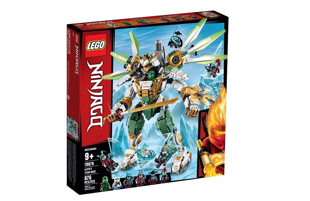 LEGO Ninjago Mechaniczny tytan Lloyda 70676 kreatywna zabawa prawidłowy rozwój merytoryczny dziecka klocki figurki minifigurki bez zasilania klasyczna zabawa wysoka jakość lego wielogodzinna zabawa