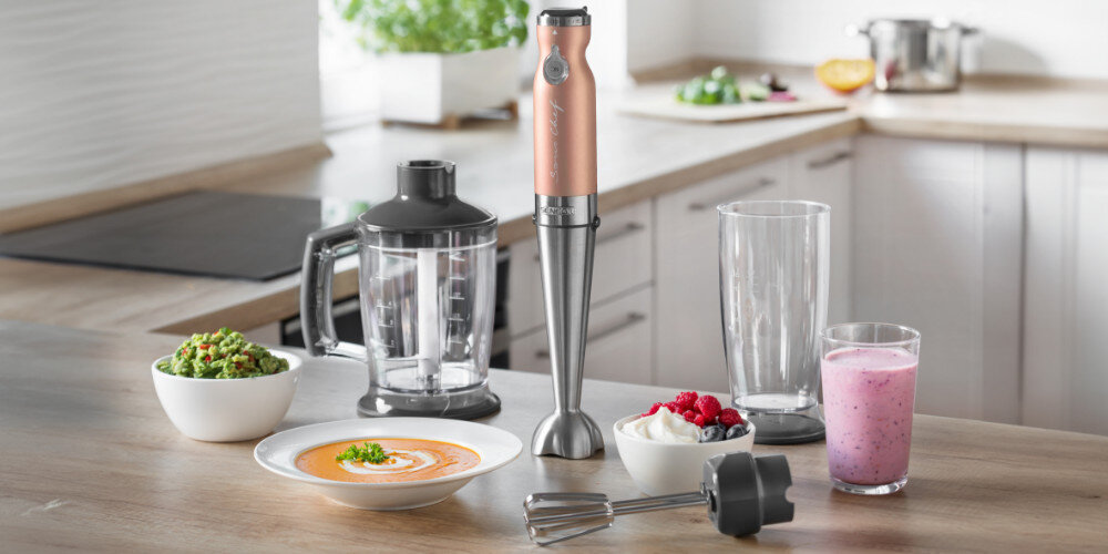 Blender SENCOR SHB 5606GD wydajny cichy 4w1 komfort użytkowanie możliwosci przygotowywanie komfort efekt