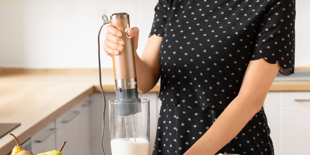 Blender SENCOR SHB 5606GD wygoda komfort użytkowanie korzystanie ergonomiczny uchwyt