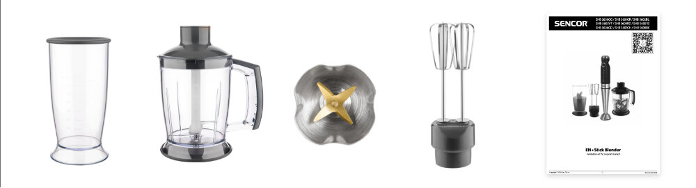 Blender SENCOR SHB 5607CH zestaw akcesoria komplet wyposazenie