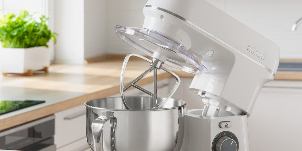 Robot kuchenny planetarny SENCOR STM 3750WH 1000W z blenderem kielichowym mieszanie miksowanie wyrabianie wszechstronny system mieszania planetarnego szybkie łatwe