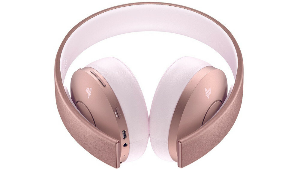 Słuchawki SONY Playstation Wireless Headset Gold - wbudowany mikrofon