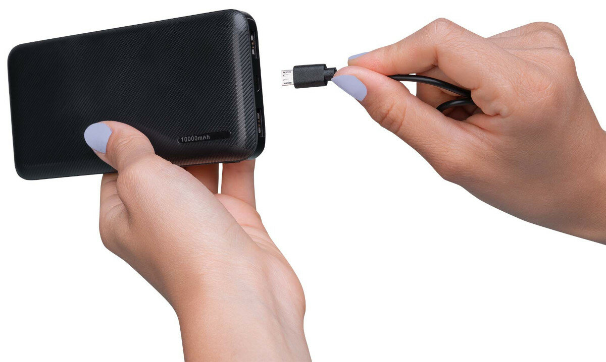 Powerbank XLINE 10000 mAh Czarny usb usb-c dioda