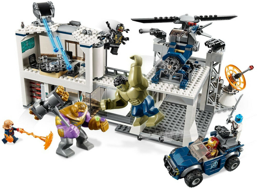 LEGO Marvel Bitwa w kwaterze Avengersów 76131 elementy akcesoria