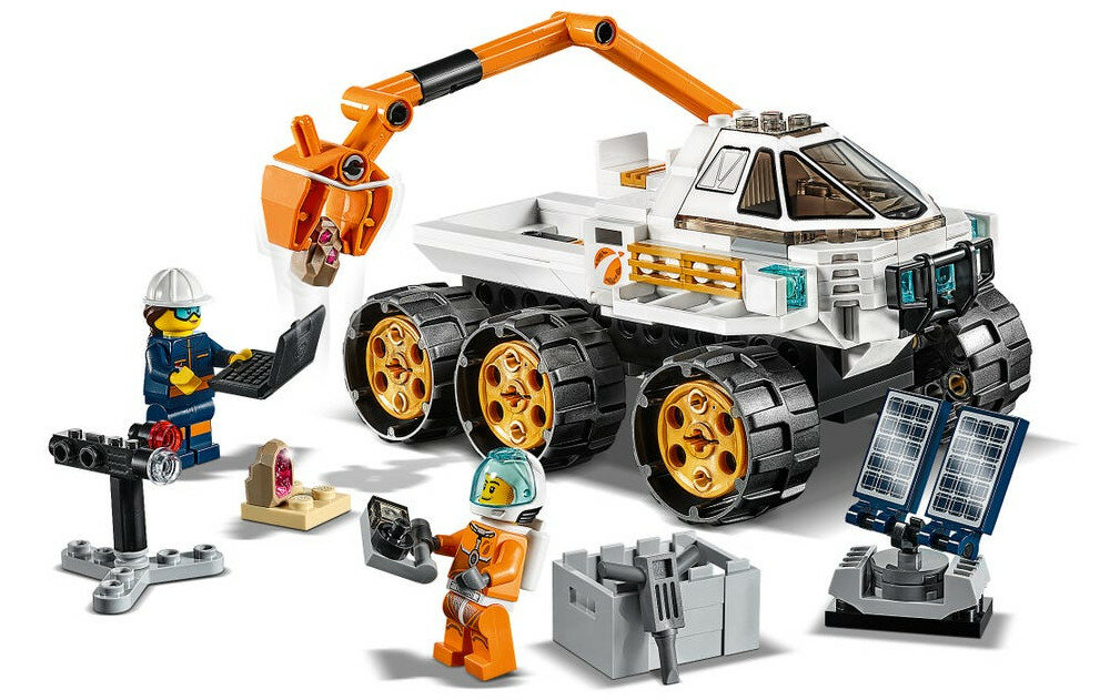 LEGO City Jazda próbna łazikiem 60225 figurki minifigurki