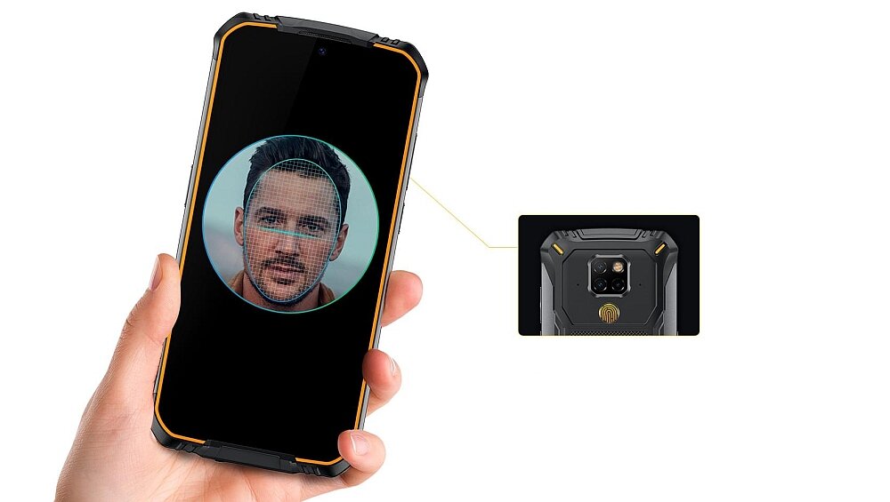 Smartfon DOOGEE S68 Pro blokada czytnik linii papilarnych zabezpieczenia